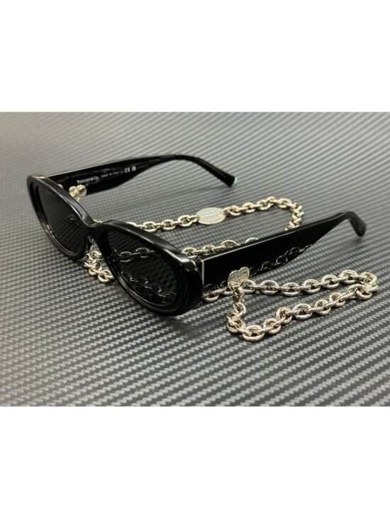 New Tiffany & Co. Women Black Sunglasses 54-17-140 main image 4